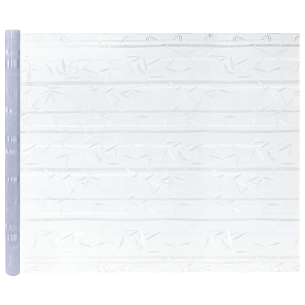 vidaXL Static Window Film Bamboo Pattern 90 x 500 cm PVC