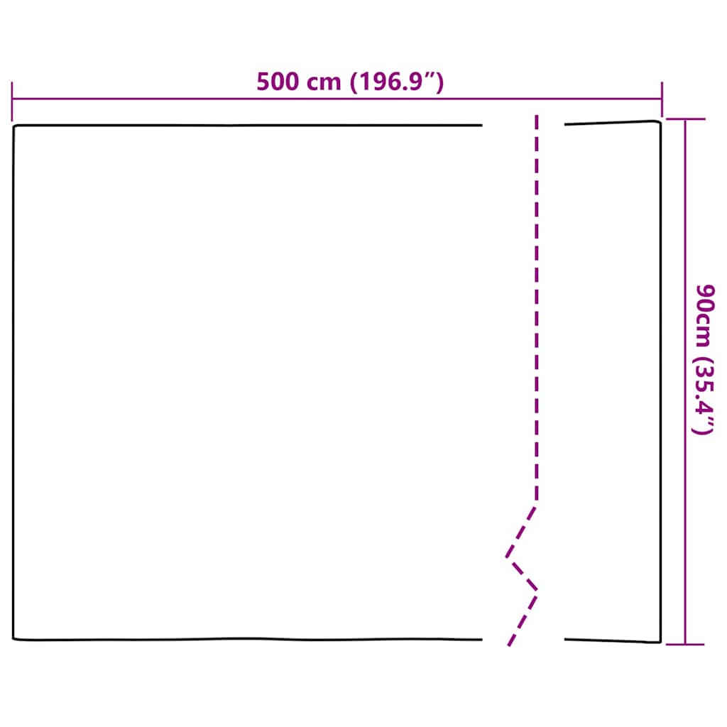 vidaXL Static Window Film Bamboo Pattern 90 x 500 cm PVC