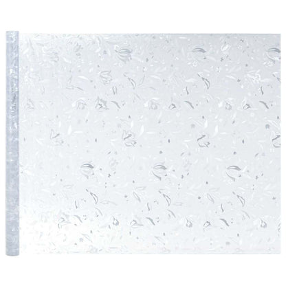 vidaXL Static Window Film Flowers Pattern 45 x 500 cm PVC
