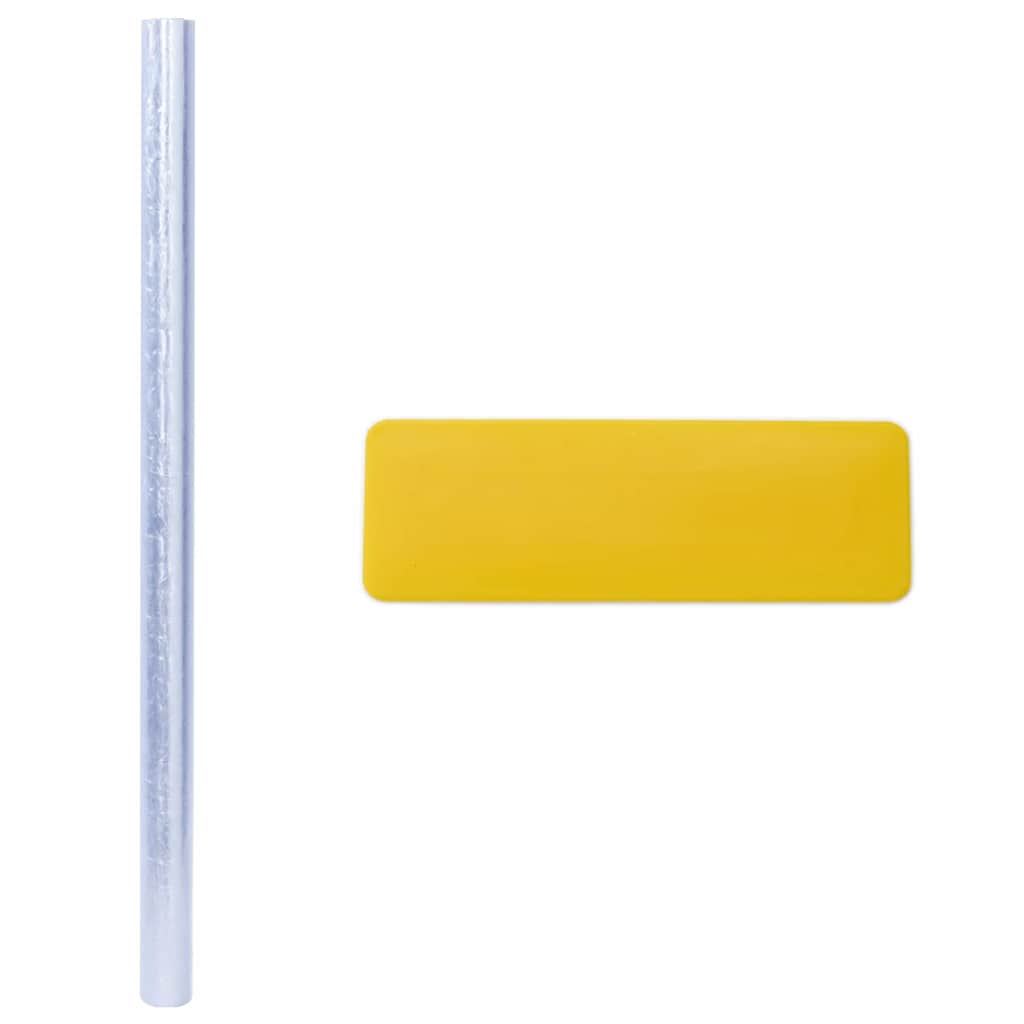 vidaXL Static Window Film Transparent 45 x 2000 cm PVC