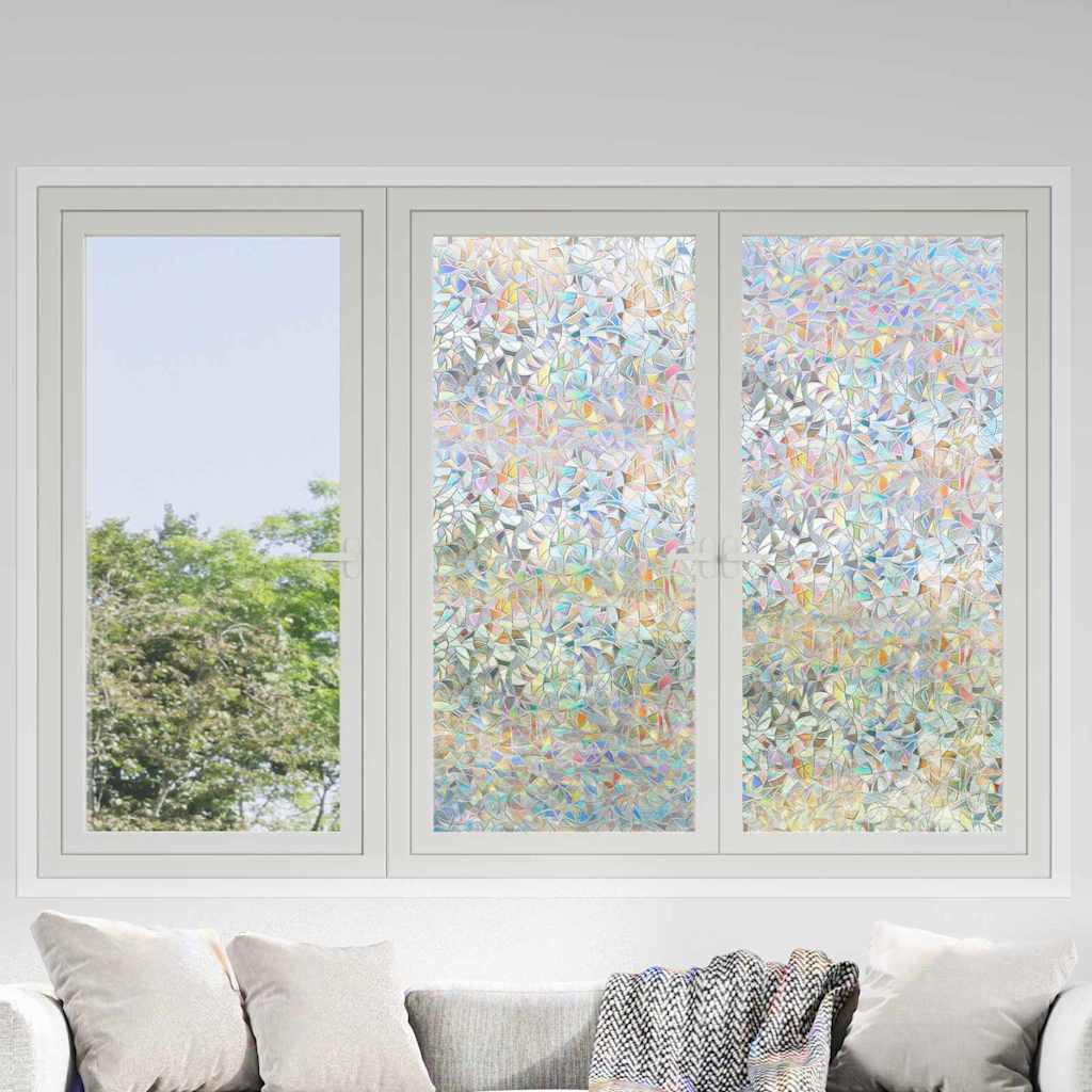 vidaXL Static Window Film Transparent 90 x 1000 cm PVC