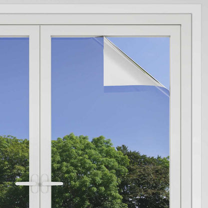 vidaXL Static Reflective Solar Window Film Silver 90 x 2000 cm PVC