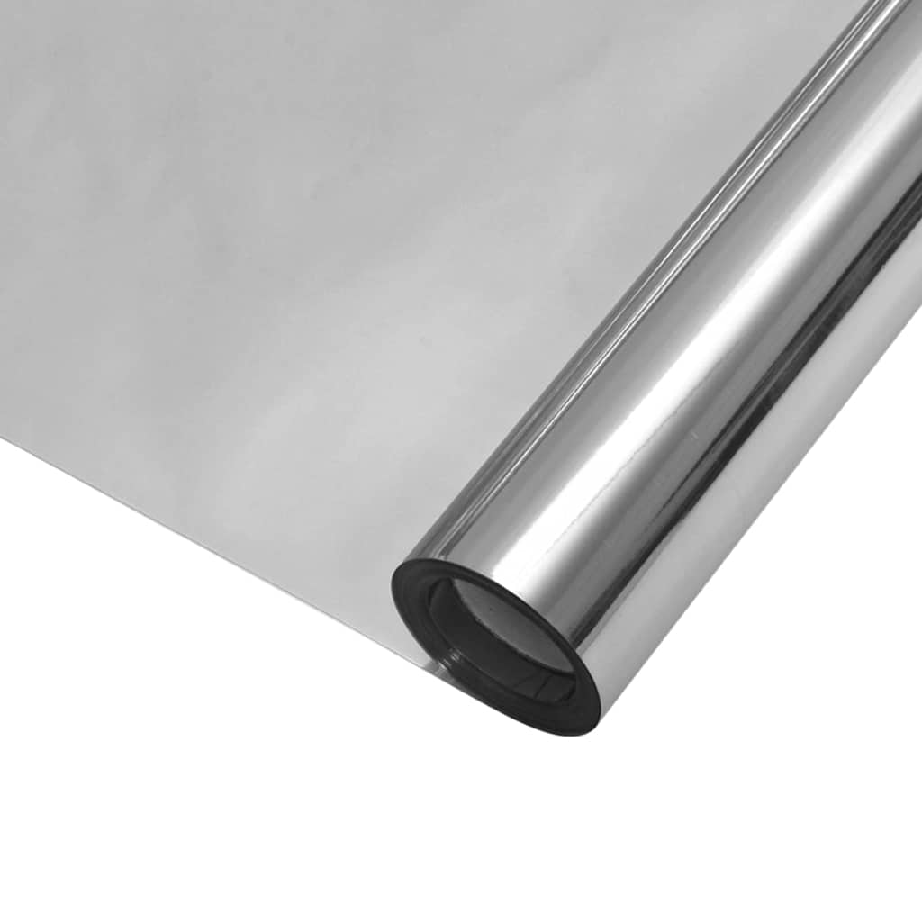vidaXL Static Reflective Solar Window Film Silver 90 x 2000 cm PVC