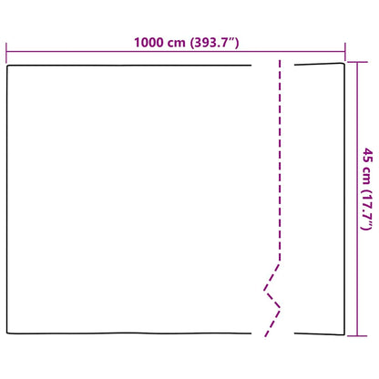 vidaXL Self-adhesive Window Film Frosted Grey 45 x 1000 cm PVC