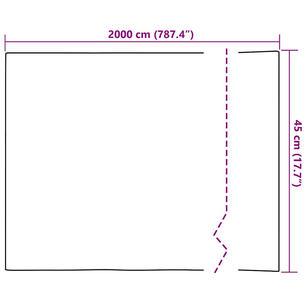 vidaXL Self-adhesive Window Film Frosted White 45 x 2000 cm PVC