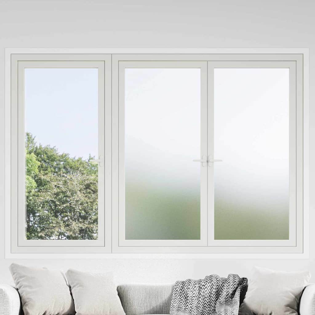 vidaXL Self-adhesive Window Film Frosted White 90 x 500 cm PVC