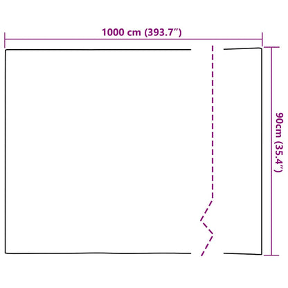 vidaXL Self-adhesive Window Film Frosted White 90 x 1000 cm PVC