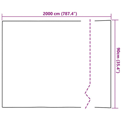 vidaXL Self-adhesive Window Film Frosted White 90 x 2000 cm PVC