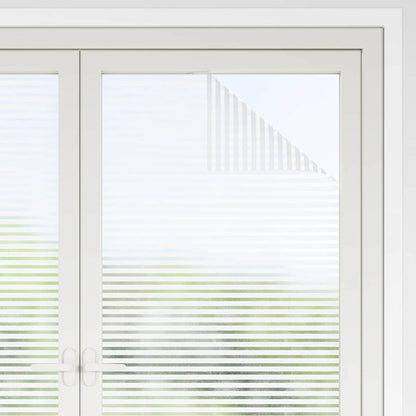 vidaXL Self-adhesive Window Film Frosted stripes 45 x 500 cm PVC