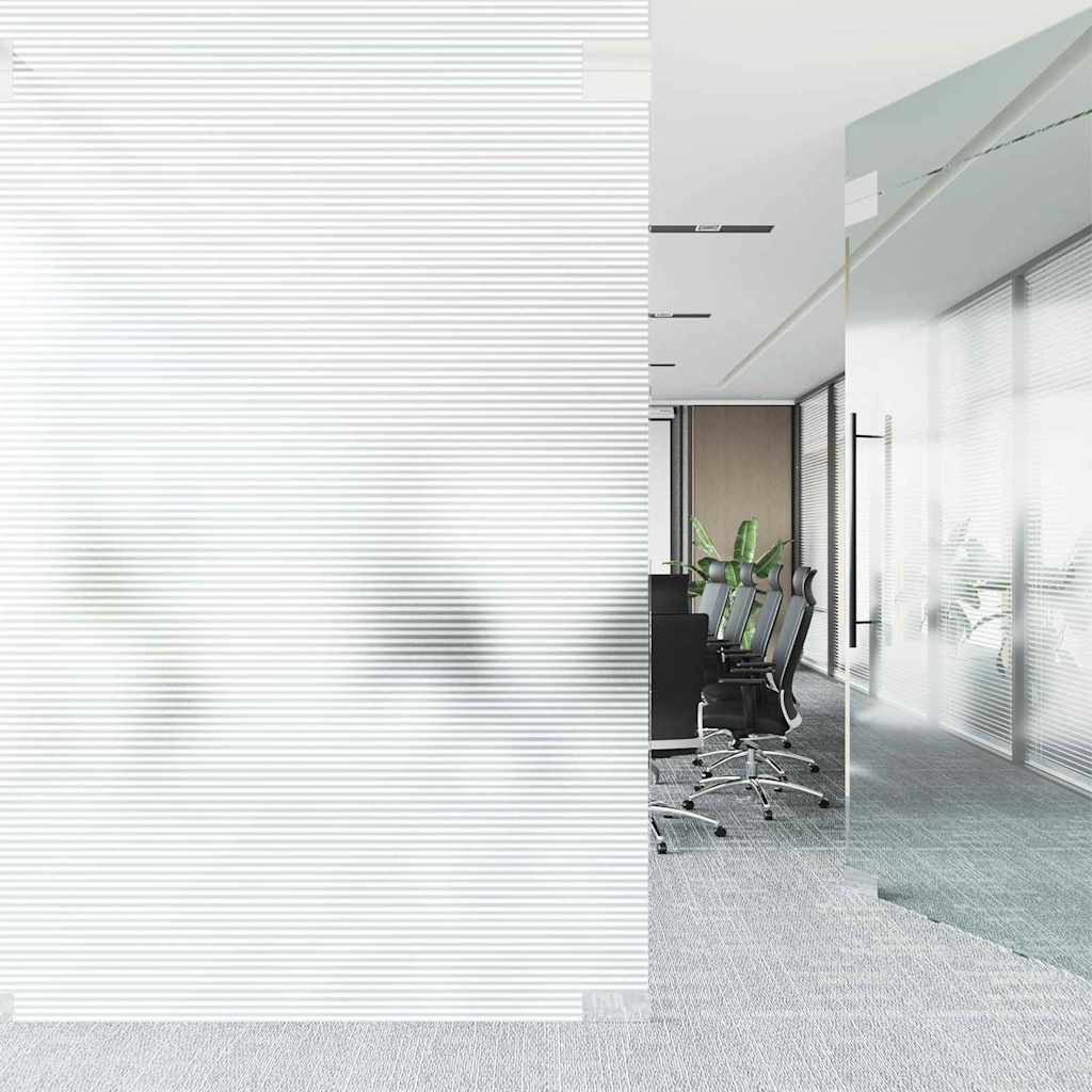 vidaXL Self-adhesive Window Film Frosted stripes 45 x 500 cm PVC