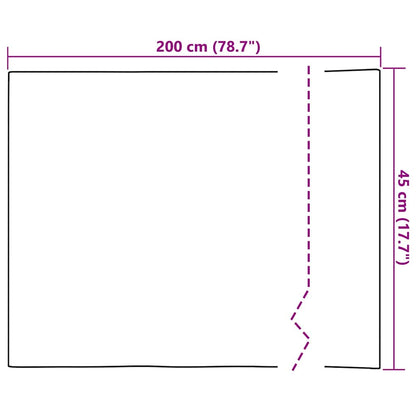 vidaXL Self-adhesive Mirror Film 45 x 200 cm 2 pcs Silver PET