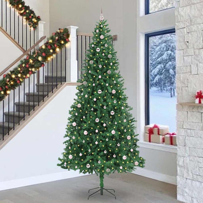 vidaXL Artificial Christmas Tree with 300 LEDs with Stand Green 300 cm