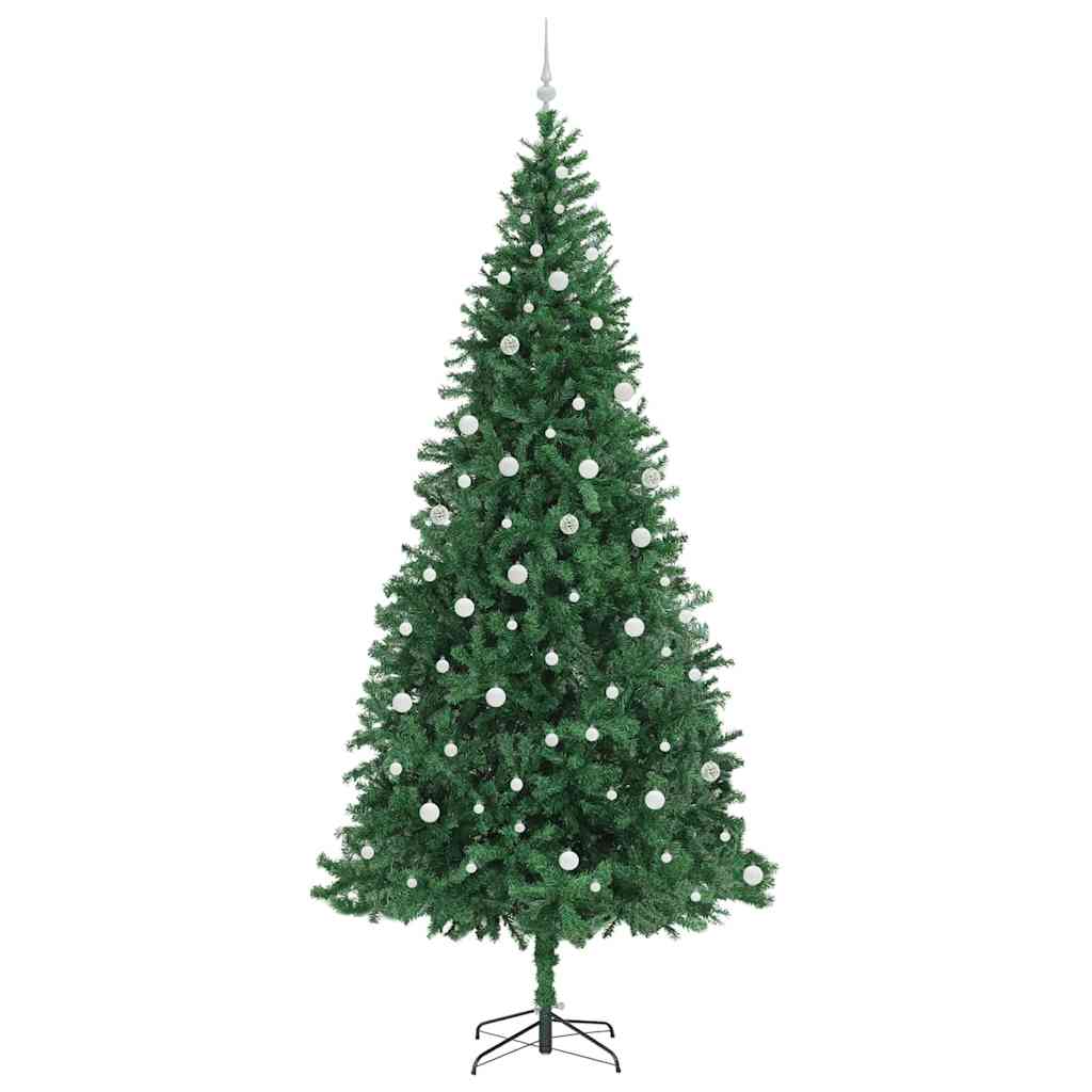 vidaXL Artificial Christmas Tree with 300 LEDs with Stand Green 300 cm