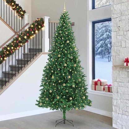 vidaXL Artificial Christmas Tree with 300 LEDs with Stand Green 300 cm