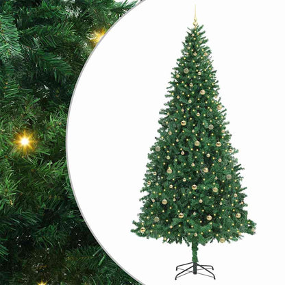 vidaXL Artificial Christmas Tree with 300 LEDs with Stand Green 300 cm