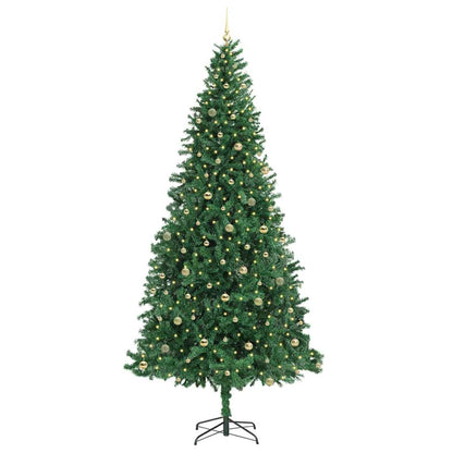 vidaXL Artificial Christmas Tree with 300 LEDs with Stand Green 300 cm
