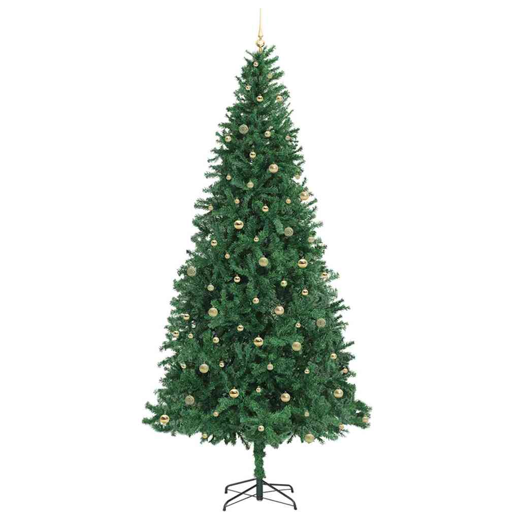 vidaXL Artificial Christmas Tree with 300 LEDs with Stand Green 300 cm