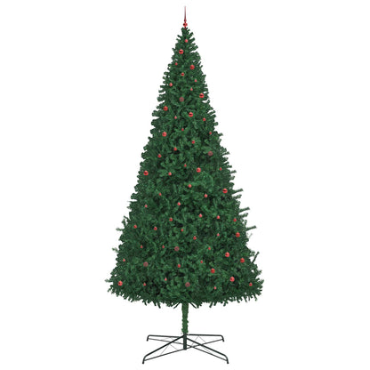 vidaXL Christmas Tree with Decorative String Lights Green 400 cm PVC