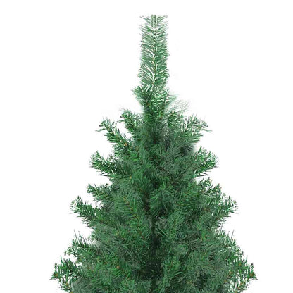 vidaXL Christmas Tree with Decorative String Lights Green 400 cm PVC