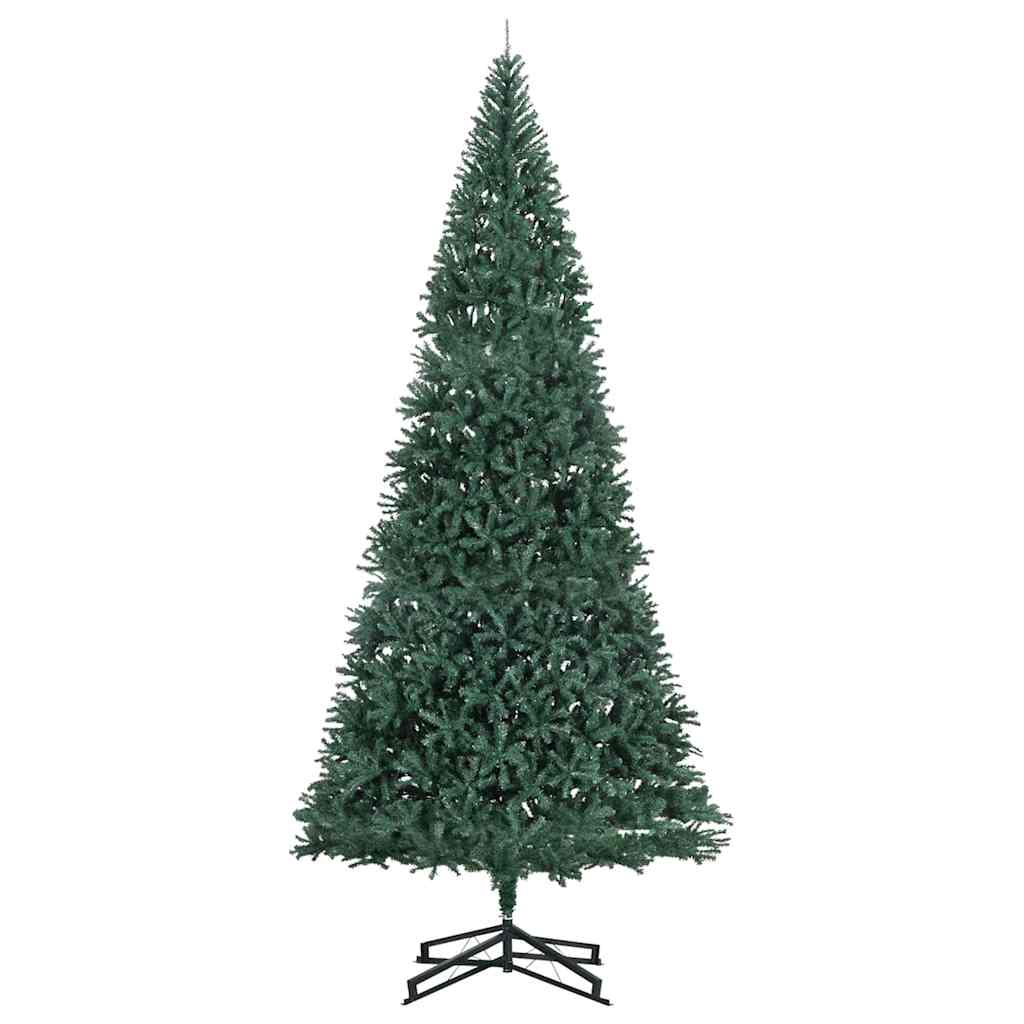 vidaXL Artificial Pre-lit Christmas Tree Green 500 cm PVC