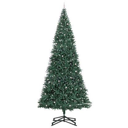 vidaXL Artificial Pre-lit Christmas Tree with Ball Set Green 500 cm