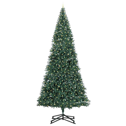 vidaXL Artificial Pre-lit Christmas Tree with Ball Set Green 500 cm