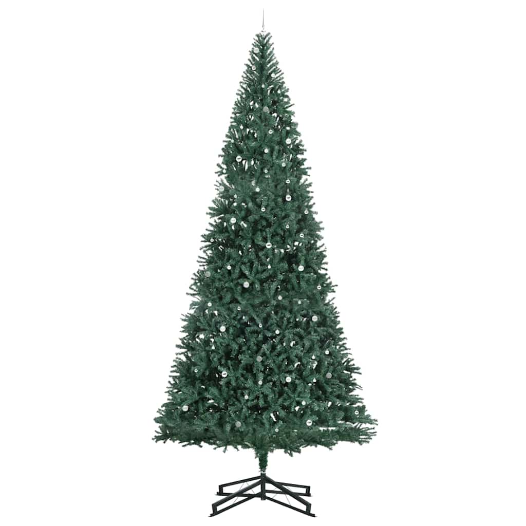 vidaXL Artificial Pre-lit Christmas Tree with Ball Set Green 500 cm