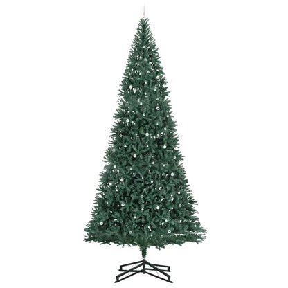 vidaXL Artificial Pre-lit Christmas Tree with Ball Set Green 500 cm