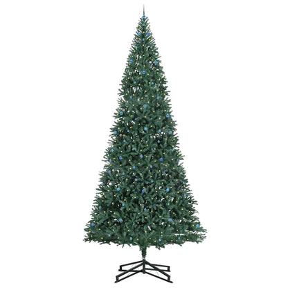 vidaXL Artificial Pre-lit Christmas Tree with Ball Set Green 500 cm