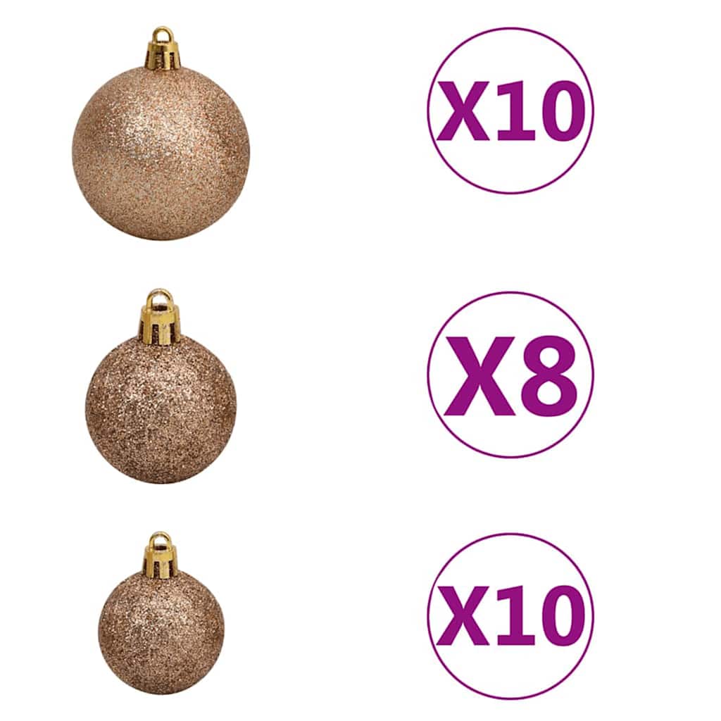 vidaXL Slim Christmas Tree Green 180 cm PVC and Solid Pine wood