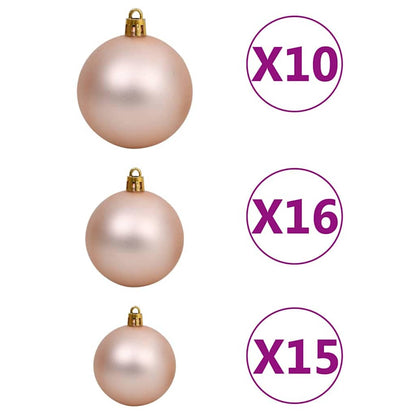 vidaXL Slim Christmas Tree Green 210 cm PVC and Solid Pine wood