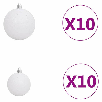 vidaXL Slim Christmas Tree Green 210 cm PVC and Solid Pine wood