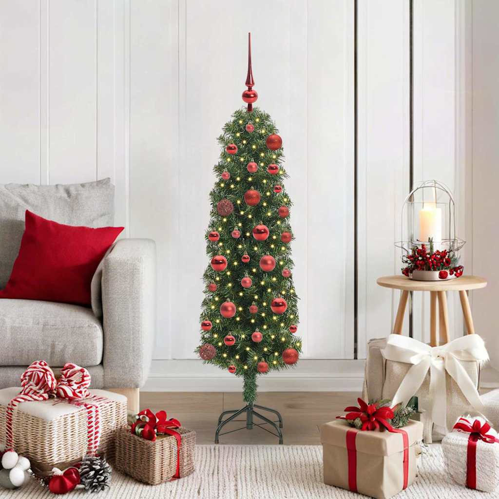 vidaXL Artificial Christmas Tree with 150 LEDs with Stand Green 120 cm