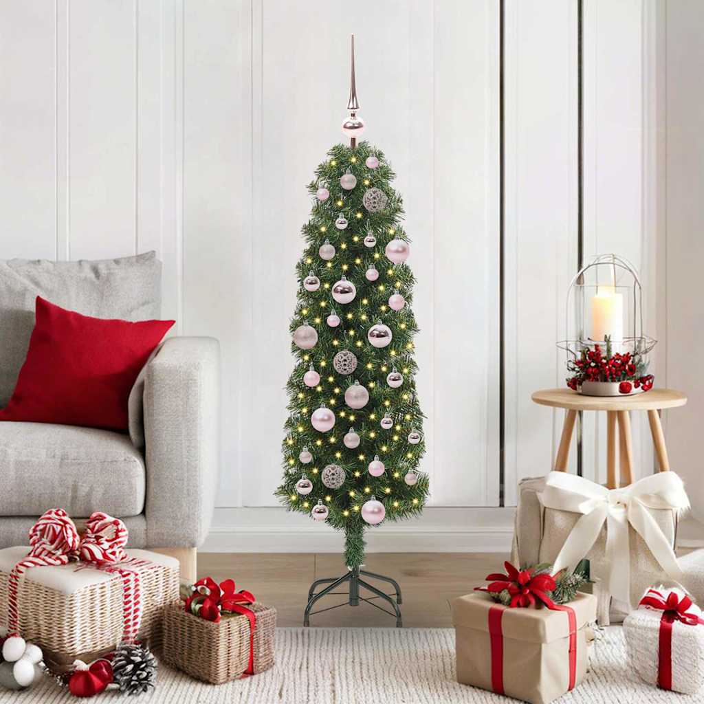 vidaXL Artificial Christmas Tree with 150 LEDs with Stand Green 120 cm