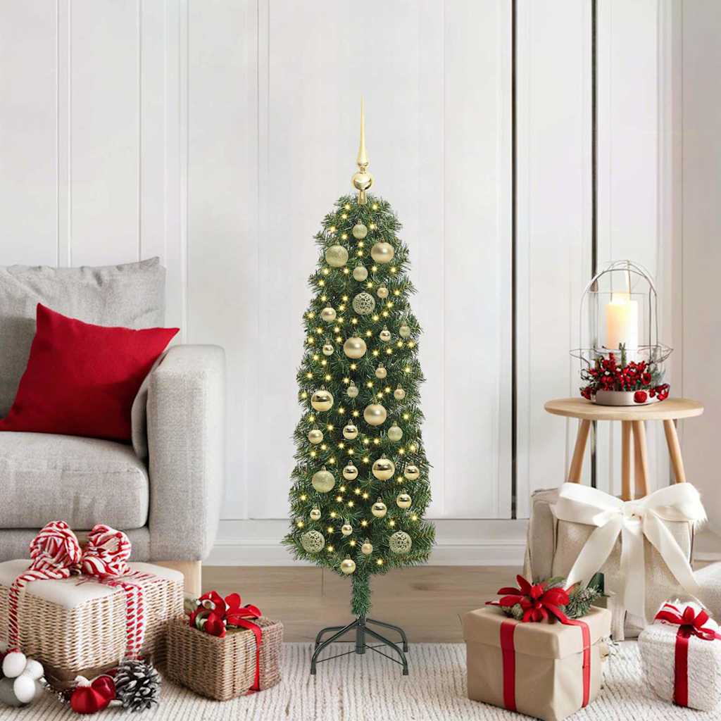 vidaXL Artificial Christmas Tree with 150 LEDs with Stand Green 120 cm