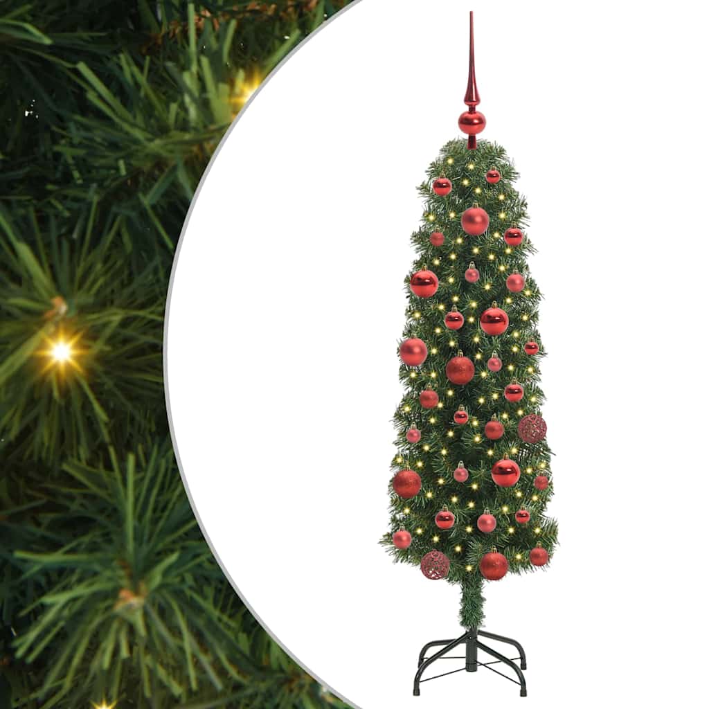 vidaXL Artificial Christmas Tree with 150 LEDs with Stand Green 150 cm