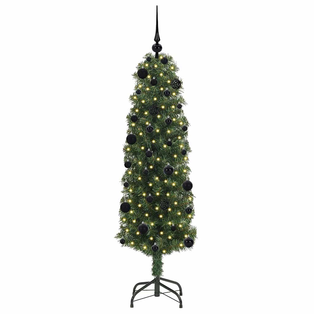 vidaXL Artificial Christmas Tree with 150 LEDs with Stand Green 150 cm