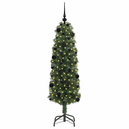 vidaXL Artificial Christmas Tree with 150 LEDs with Stand Green 150 cm