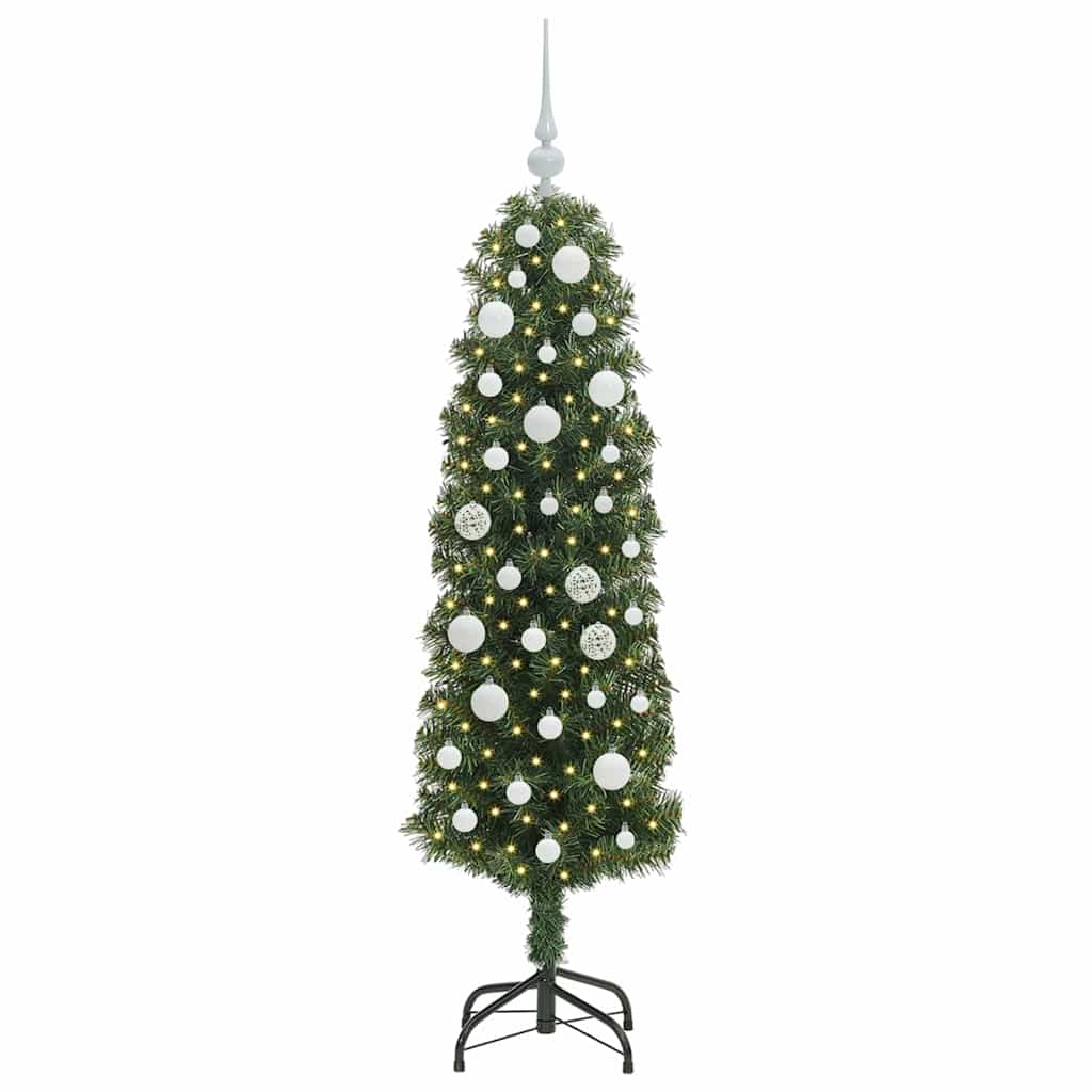 vidaXL Artificial Christmas Tree with 150 LEDs with Stand Green 150 cm