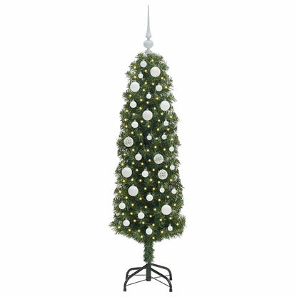vidaXL Artificial Christmas Tree with 150 LEDs with Stand Green 150 cm