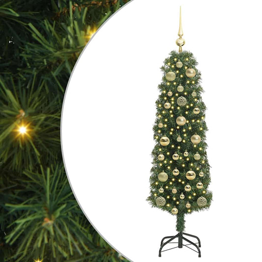 vidaXL Artificial Christmas Tree with 150 LEDs with Stand Green 150 cm