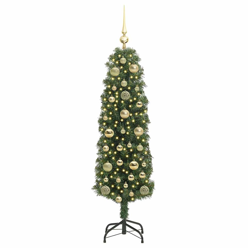 vidaXL Artificial Christmas Tree with 150 LEDs with Stand Green 150 cm