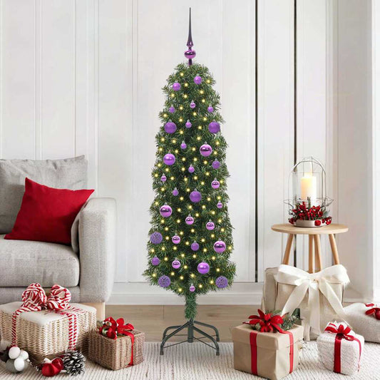 vidaXL Artificial Christmas Tree with 150 LEDs with Stand Green 150 cm