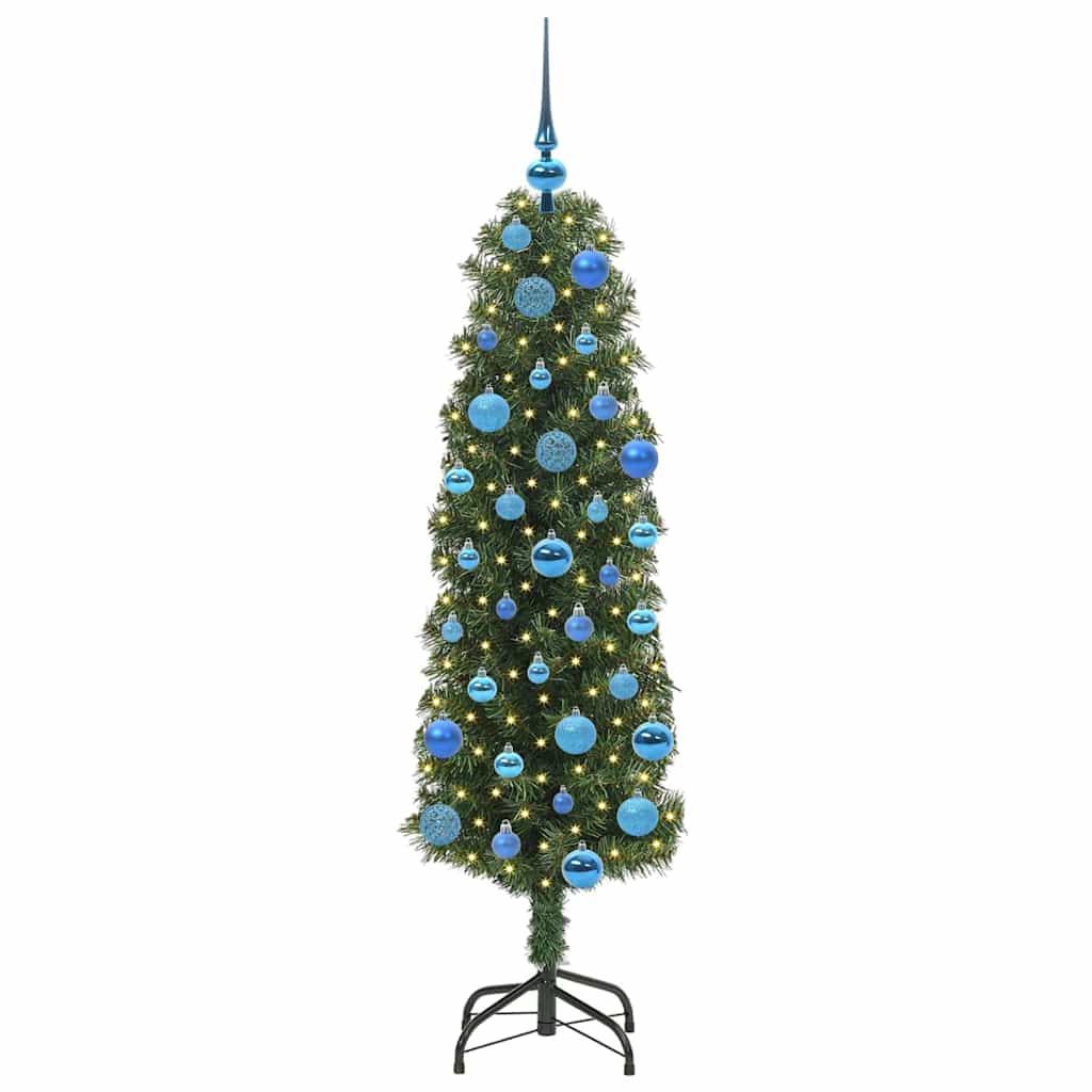 vidaXL Artificial Christmas Tree with 150 LEDs with Stand Green 150 cm