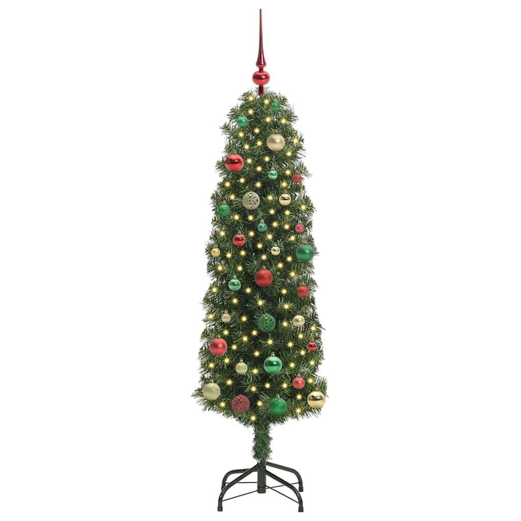 vidaXL Artificial Christmas Tree with 150 LEDs with Stand Green 150 cm