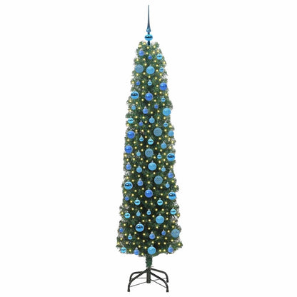 vidaXL Artificial Christmas Tree with 300 LEDs with Stand Green 180 cm