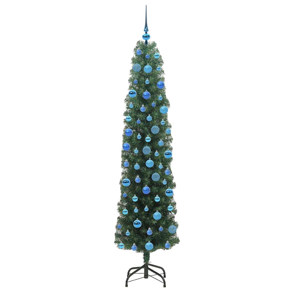 vidaXL Artificial Christmas Tree with 300 LEDs with Stand Green 180 cm