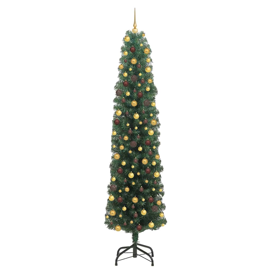 vidaXL Artificial Christmas Tree with 300 LEDs with Stand Green 210 cm