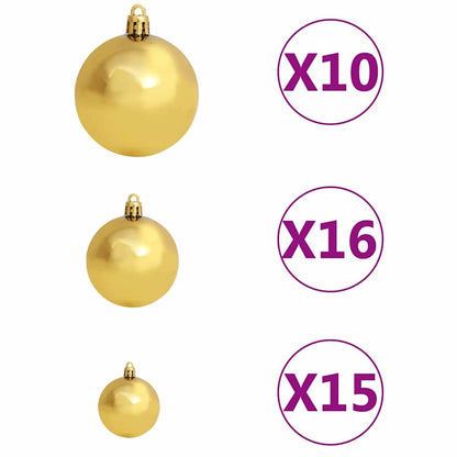 vidaXL Artificial Christmas Tree with 300 LEDs with Stand Green 210 cm