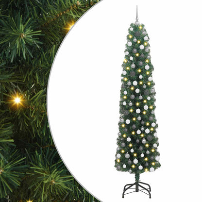 vidaXL Artificial Christmas Tree with 300 LEDs with Stand Green 210 cm